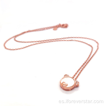 Valentine's Day Gift I Love You Rose Gold Women's Necklace
